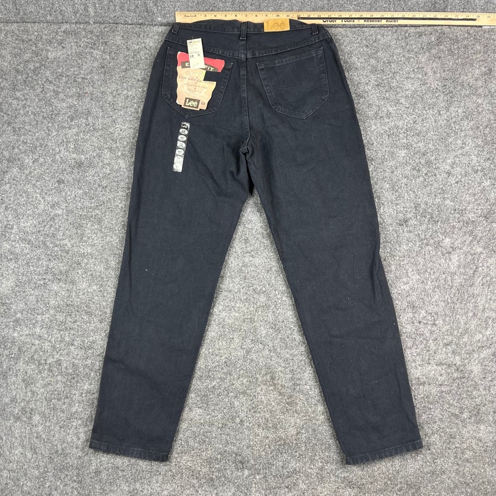 Lee Jeans Womens Size 12 Graphite Easy Fit Straight Leg Cotton Denim NWT Vintage